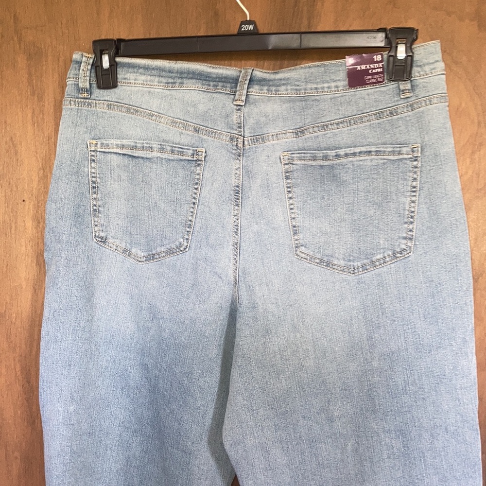 Gloria Vanderbilt Amanda Capri jean classic rise size 18 - Picture 14 of 17